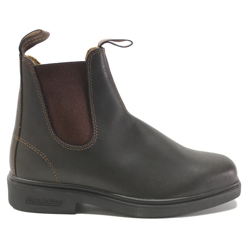 067 Water-Resistant Leather Unisex Chelsea Boots