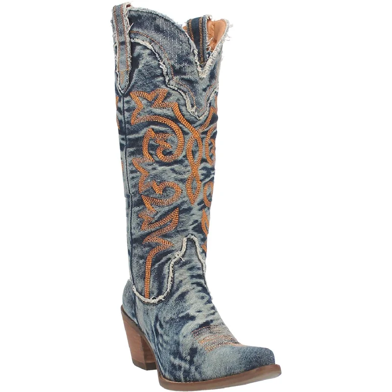 Online Exclusive | Dingo | Texas Tornado Cowboy Boot in Denim Blue  **PREORDER