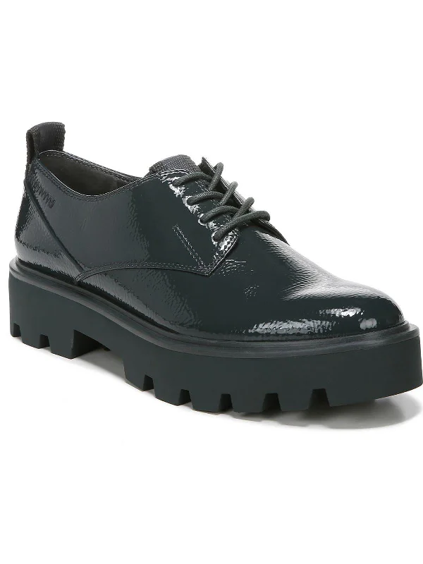 Balinlaced Womens Patent Lugged Sole Oxfords