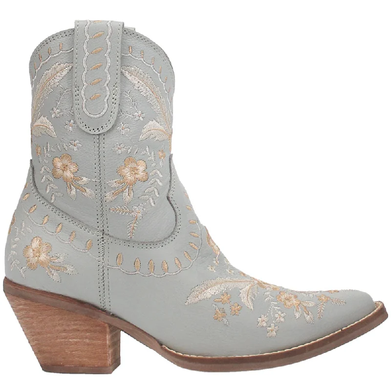 Primrose Embroidered Floral Snip Toe Cowboy Booties