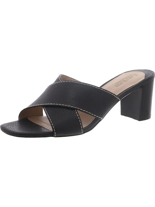Bonus Offer Freddi Womens Leather Dressy Slide Sandals