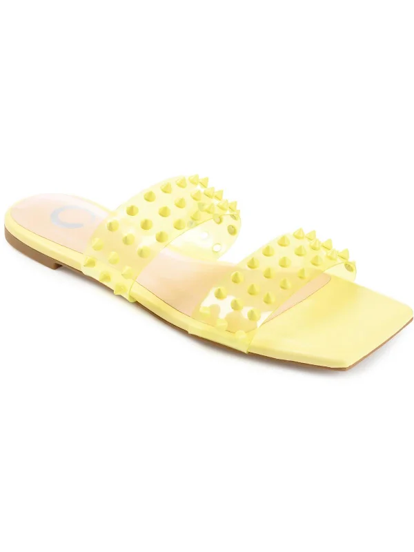 Markdowns KATARI Womens Open Toe Vinyl Flatform Sandals