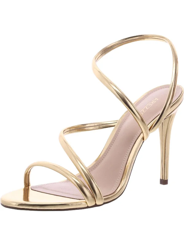 Lowest Prices Sandalia Salto Alto Womens Metallic Dressy Strappy Sandals