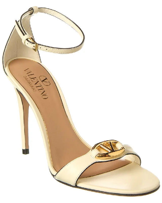 New Deal Valentino VLogo Signature 100 Leather Sandal