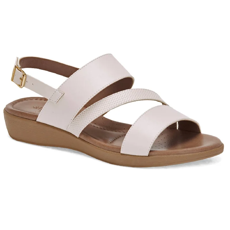 Midnight Madness Women's Comfort Slingback Sandals In White