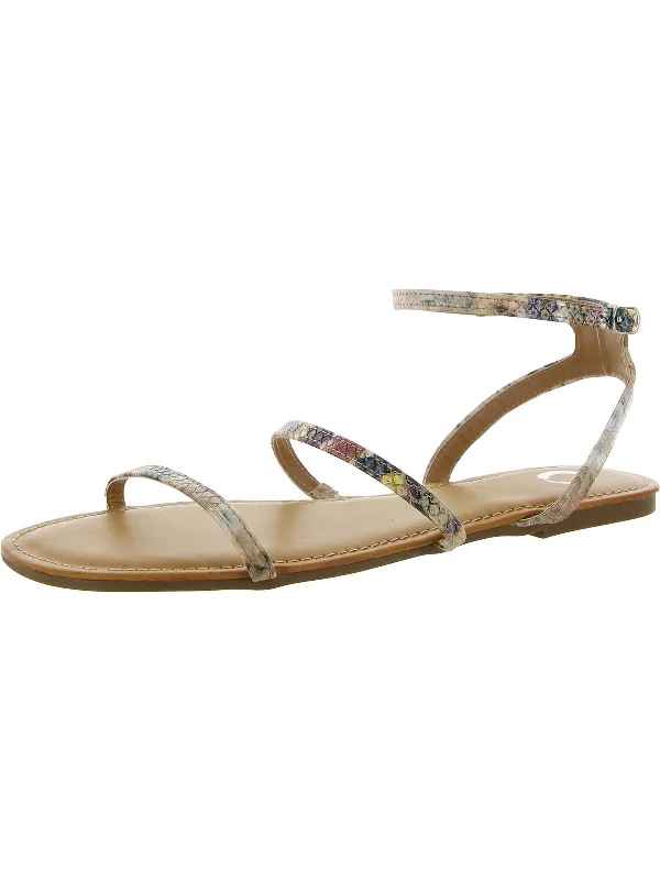Unbeatable Prices Womens Faux Leather Strappy Ankle Strap