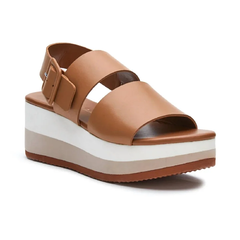 Special Offer Women's Jams Platform Sandals In Tan