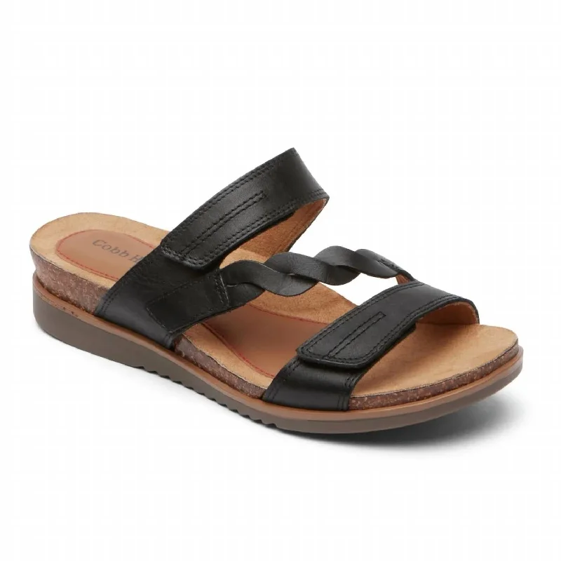 Special Price Women's May Asymmetrical Slide Sandal In Black