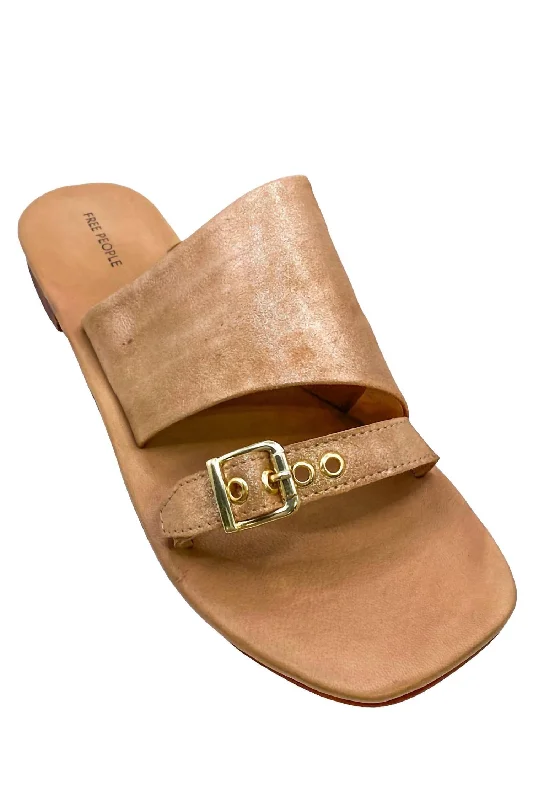Time-Limited Offer Women's Mila Minimal Flat Sandal In Rose Gold