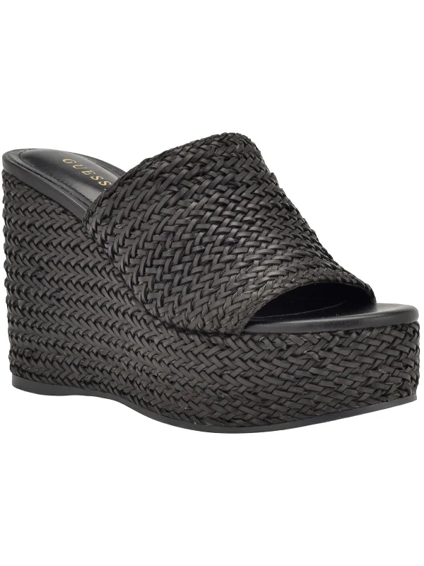 Instant Savings Yenisa Womens Woven Slip On Mule Sandals