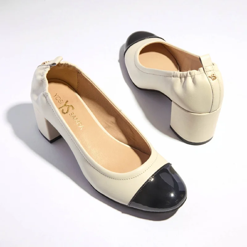 Discount Deals Heidi Classic Pump in Bone Leather