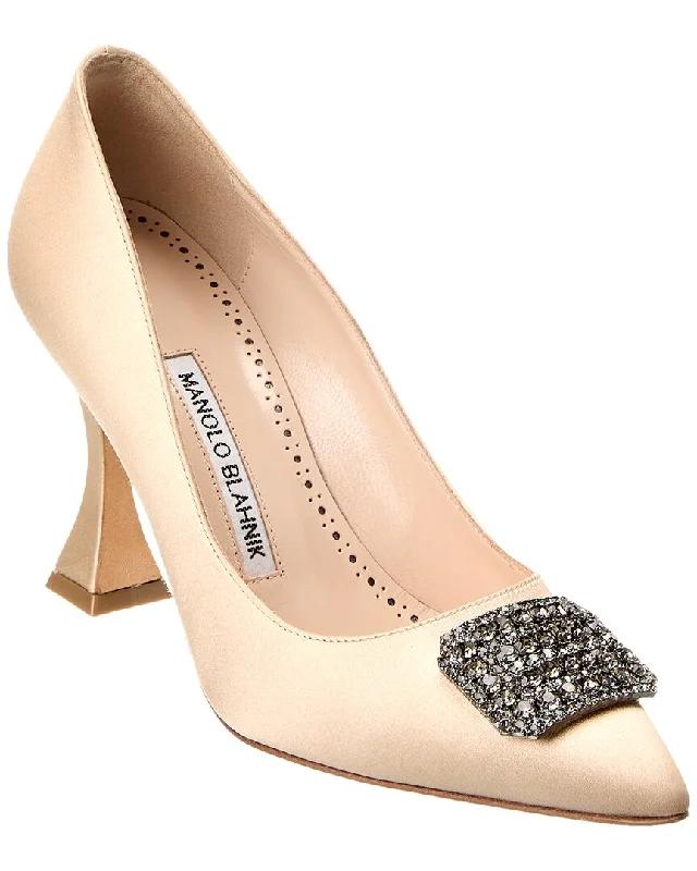 Manolo Blahnik Floritanuhi 90 Satin Pump