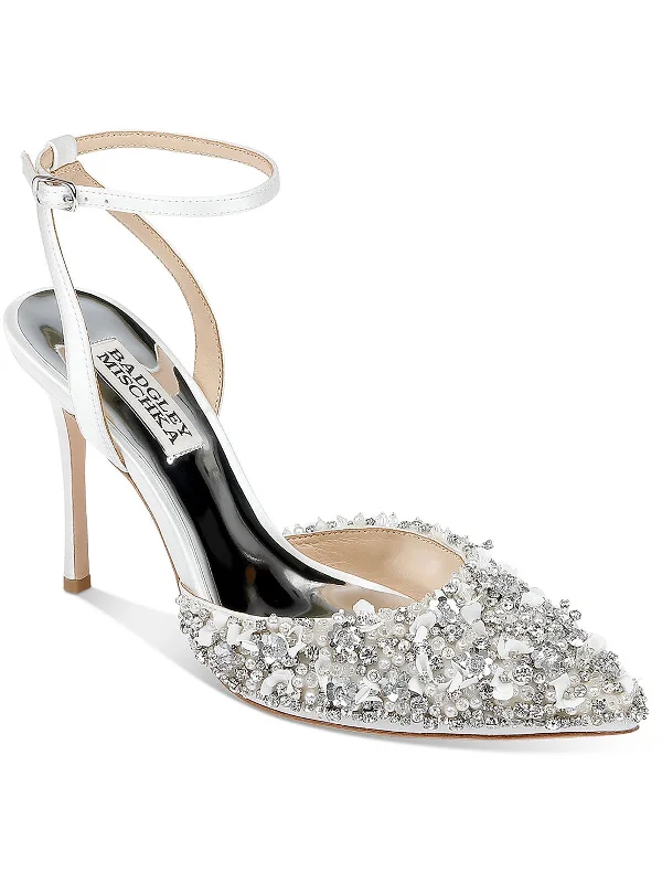 Don't Miss These Must-Have Offers Nicolite Womens Satin Embellished Pumps