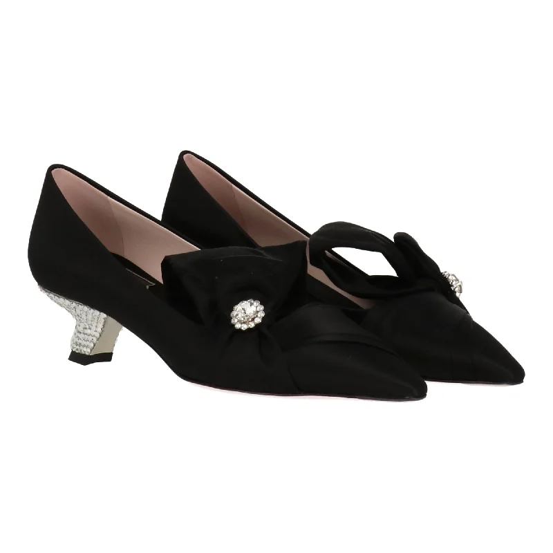 Roger Vivier Womens Black Heel