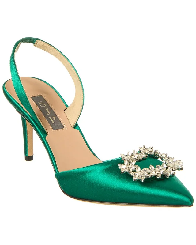 SJP by Sarah Jessica Parker Edith 70 Satin Slingback Pump